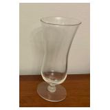 8 Clear Glass Fluted Cocktail Glasses