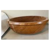 Large Turned Sycamore Wood Bowl