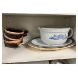 Stoneware Serving Pieces and Handled Bowls