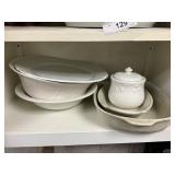 White Ceramic Serving Pieces and Bakeware