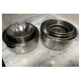 Stainless Steel Nesting and Mixing Bowls