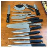 Kitchen Knives Including Wilkinson, Global, and Sv