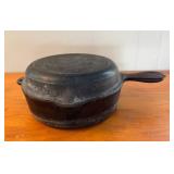 Two Wagner Ware Sidney O Cast Iron Skillets