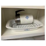 Corning Ware Roaster with Rack and Coffee Pot