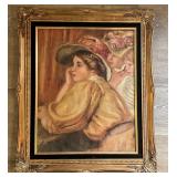 Painting on Canvas in Ornate Gold Frame (Size Appr