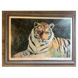 Framed Tiger Print by Cherrie Nute, Signed and Num