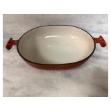 Rustfri Denmark Enameled Cast Iron Oval Baking Dis