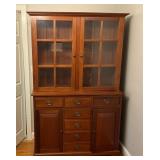 Handmade Cherry China Cabinet with Custom Detailin