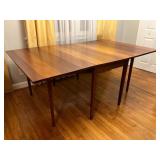 Handcrafted Cherry Gate-Leg Dining Table with 6 Ma