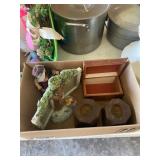 Items Including Photo Frame, Doll, and Candle Hold