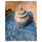 Handmade Ceramic Lidded Vase Signed by Annette San