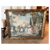 Decorative Framed Print Depicting Rococo Scene, 33