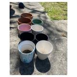 10 Assorted Ceramic and Terracotta Plant Pots