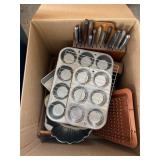 Kitchen Lot Including Bakeware and Tools