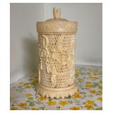 1978 Hong Kong Fondue Set with Decorative Holder a