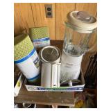 Box Lot With Blender, Food Processor Attachments,