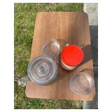 Aladdin Hy-Lo Thermos with Glass Beverage Server S