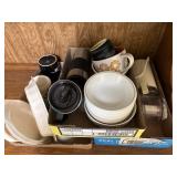 Kitchen Items Including Four Crown China and Hamil