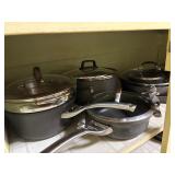 Calphalon Cookware Set with Lids and Grill Pan