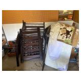 Wood Crib with Hardware, Mattress, and Linens
