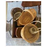 Basket Lot with Various Woven Designs