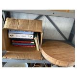 Cooking Books with Wooden Cutting Board
