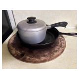 15-Inch Pizza Stone, 9-Inch Lodge Cast Iron Skille