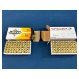 100 Rounds of 9mm Luger Ammunition: Winchester and