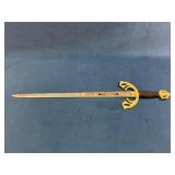 Tizona del Cid Decorative Sword with Ornate Gold A