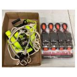 Haul-Master 4-Pack Ratchet Tie Downs and Additiona