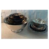 11 Silver-Plated Bowls in Various Sizes