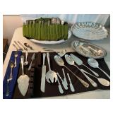Lot of Silver Plate Serving Utensils