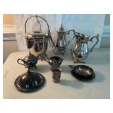 Silver-Plated Tea and Serving Set with Various Pie