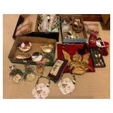 Christmas Decor Including Ornaments and Figurines