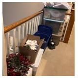 Christmas Decor in Five Totes and Two Boxes