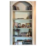 Shelf contents Books and Various Decorative Conten