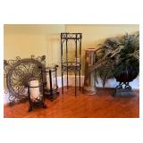 Decorative Accent Pieces with Planter and Candle H