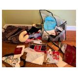 Linens, Clothing, Towels, and Travel Bags