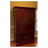 Wooden Entertainment Center with Storage, 44x26x81