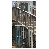 Double Shepherds Hook with Three Wind Chimes and W