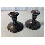 Gorham Electric Plate Silver Candle Holders