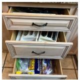 Contents of Three Kitchen Drawers Including Utensi