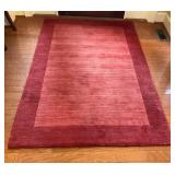 Pier 1 Imports Red / Salmon colorï¿½Wool Area Rug, 4