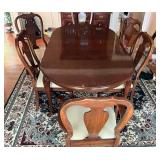 Dining Table Four Chairs Two Armchairs, Including