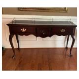 American Drew Cherry Wood Sideboard with Brass Gal