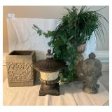 Decorative Items Including Planters and Finials