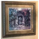 Framed Art Decor with Intricate Design, 34.5 x 36.