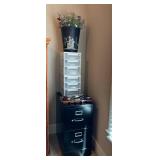 File Cabinet, Storage Drawers, and Decorative Tras