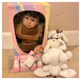 20-Inch Hand-Crafted Vinyl Baby Doll with Addition