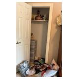 Closet Lot with Holiday Decorations, Ironing Board